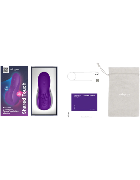 We-vibe - shared touch vibrador para parejas de doble cara púrpura