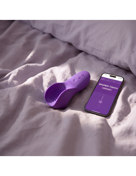 We-vibe - shared touch vibrador para parejas de doble cara púrpura