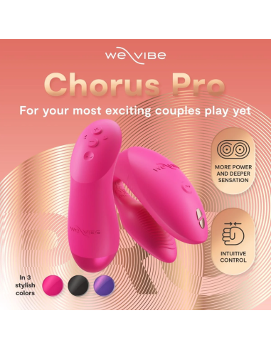 We-vibe - chorus pro vibrador premium para parejas rosa eléctrico