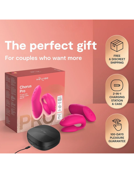 We-vibe - chorus pro vibrador premium para parejas rosa eléctrico