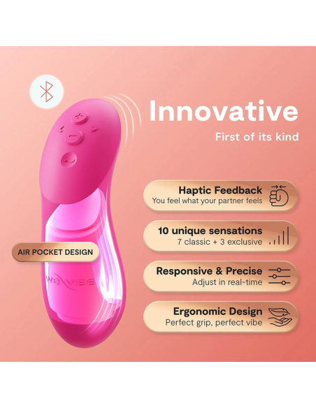 We-vibe - chorus pro vibrador premium para parejas rosa eléctrico