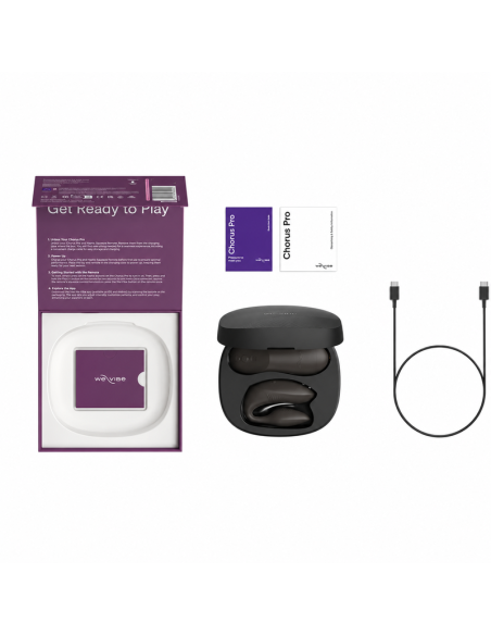 We-vibe - chorus pro vibrador premium para parejas negro satinado