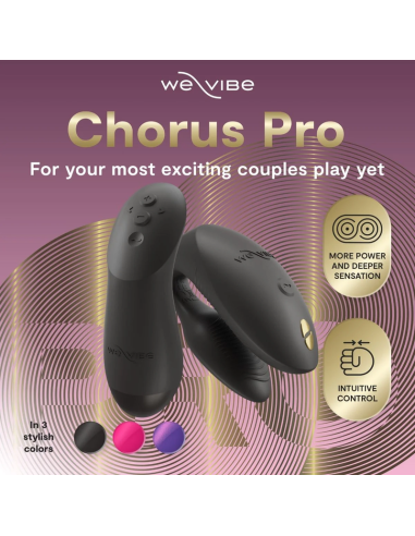 We-vibe - chorus pro vibrador premium para parejas negro satinado
