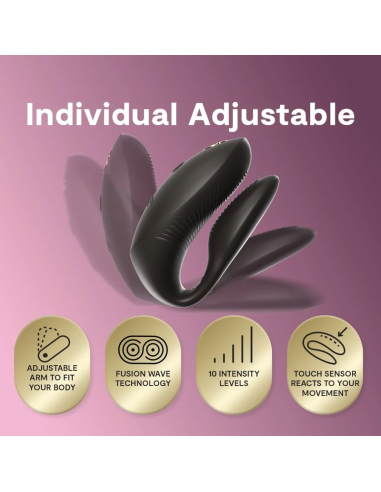 We-vibe - chorus pro vibrador premium para parejas negro satinado