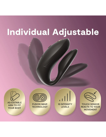 We-vibe - chorus pro vibrador premium para parejas negro satinado