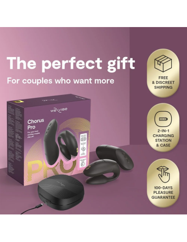 We-vibe - chorus pro vibrador premium para parejas negro satinado