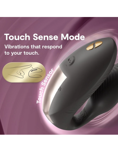 We-vibe - chorus pro vibrador premium para parejas negro satinado