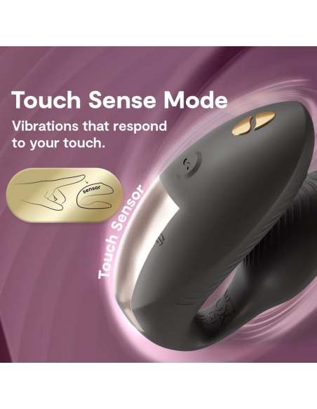 We-vibe - chorus pro vibrador premium para parejas negro satinado