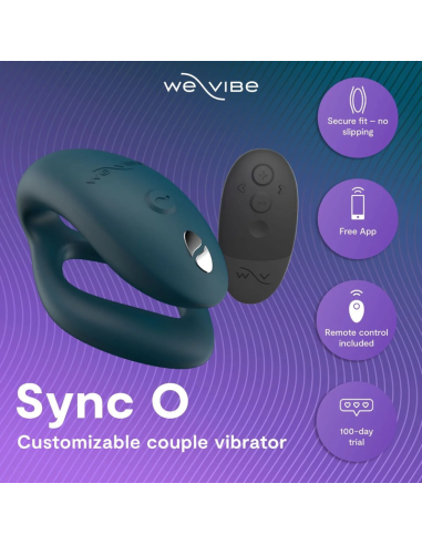 We-vibe - sync 2 vibrador ajustable para parejas verde terciopelo