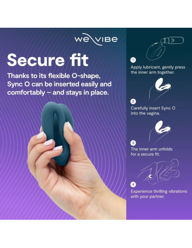 We-vibe - sync 2 vibrador ajustable para parejas verde terciopelo