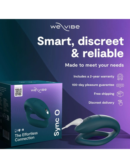 We-vibe - sync 2 vibrador ajustable para parejas verde terciopelo