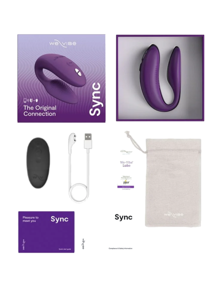 We-vibe - sync 2 vibrador ajustable para parejas púrpura