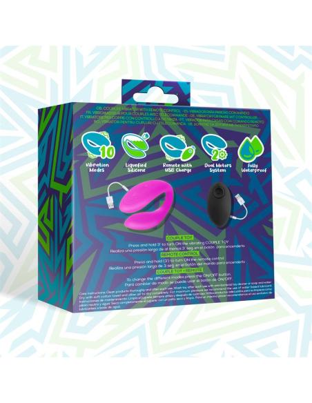 Roomie Vibrador para Parejas Silicona Líquida Unibody Control Remoto USB