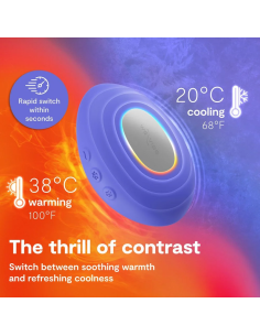 We-vibe - temp vibrador con función de calor y frío azul lavanda