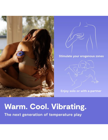 We-vibe - temp vibrador con función de calor y frío azul lavanda