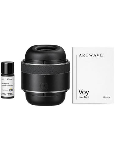 Arcwave - voy masturbador masculino con 8 ajustes de presión negro (lubricante 10 ml incluido)