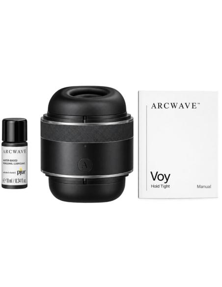 Arcwave - voy masturbador masculino con 8 ajustes de presión negro (lubricante 10 ml incluido)