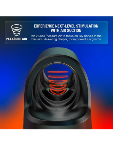 Arcwave - ion 2 masturbador masculino con estimulación por ondas de aire negro