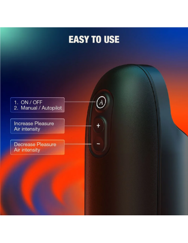 Arcwave - ion 2 masturbador masculino con estimulación por ondas de aire negro
