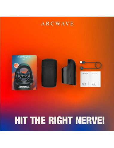 Arcwave - ion 2 masturbador masculino con estimulación por ondas de aire negro