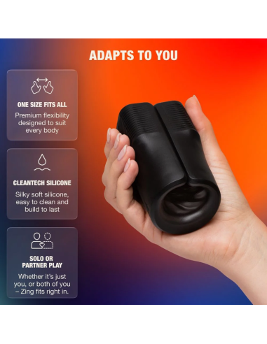 Arcwave - zing masturbador masculino vibrador con doble motor negro