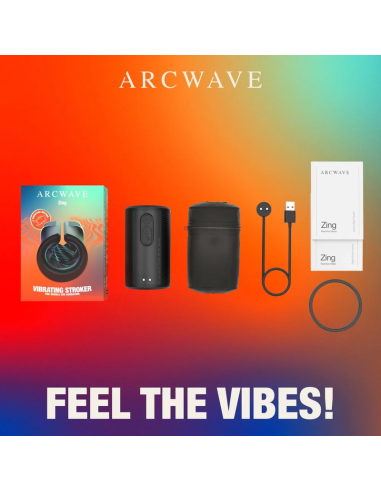 Arcwave - zing masturbador masculino vibrador con doble motor negro