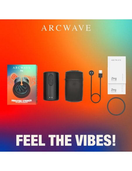 Arcwave - zing masturbador masculino vibrador con doble motor negro