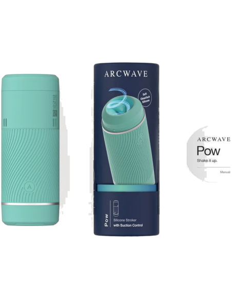 Arcwave - pow masturbador manual con control de succión color menta