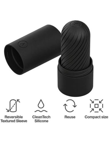 Arcwave - ghost masturbador reversible de silicona negro