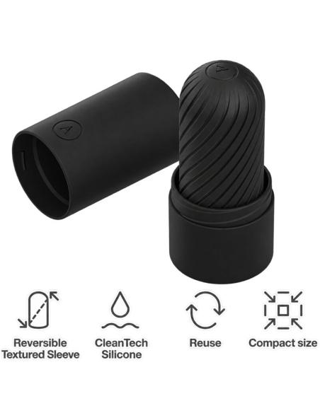 Arcwave - ghost masturbador reversible de silicona negro