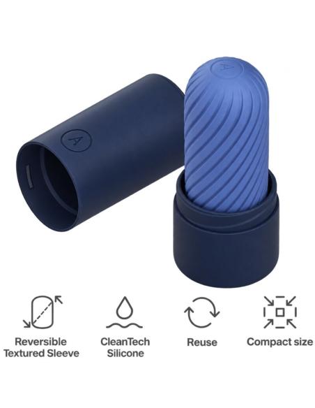 Arcwave - ghost masturbador reversible de silicona azul