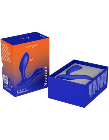 We-vibe - vector+ masajeador de próstata con doble estimulación azul real