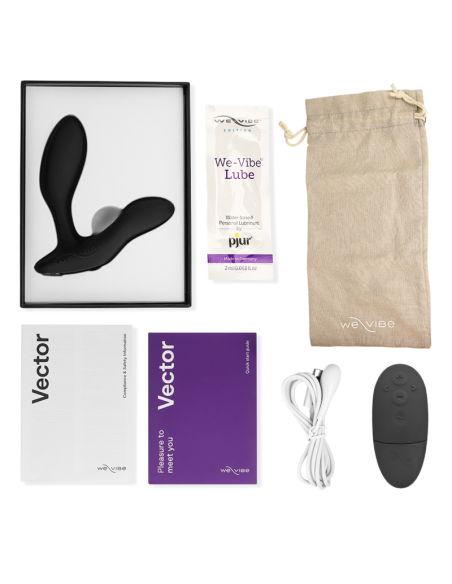 We-vibe - vector+ masajeador de próstata negro control remoto