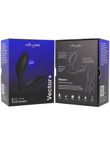 We-vibe - vector+ masajeador de próstata negro control remoto