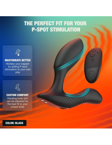 Arcwave - perk masajeador prostático vibrador con doble motor y control remoto negro