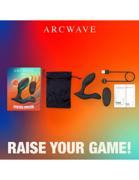 Arcwave - perk masajeador prostático vibrador con doble motor y control remoto negro