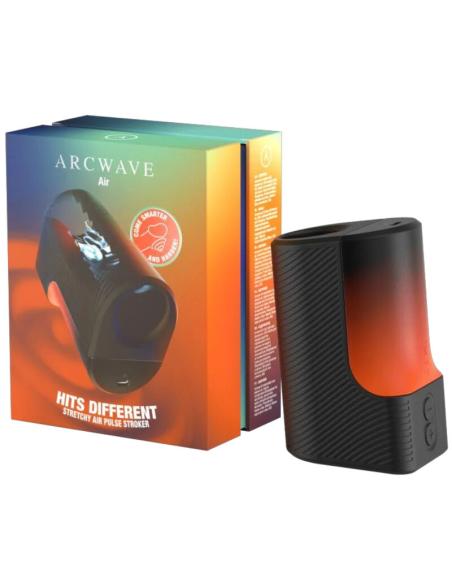 Arcwave - air masturbador masculino elástico con pulsos de aire y 6 intensidades negro