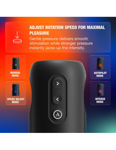 Arcwave - orbit masturbador masculino giratorio 360° con control mediante aplicación negro