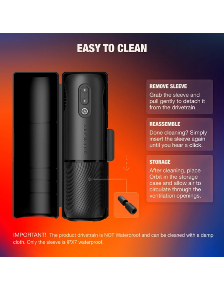 Arcwave - orbit masturbador masculino giratorio 360° con control mediante aplicación negro
