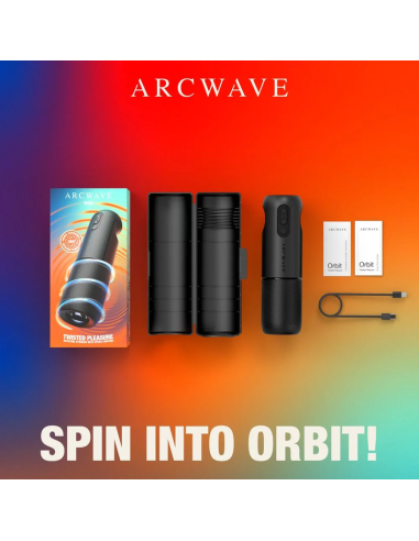 Arcwave - orbit masturbador masculino giratorio 360° con control mediante aplicación negro