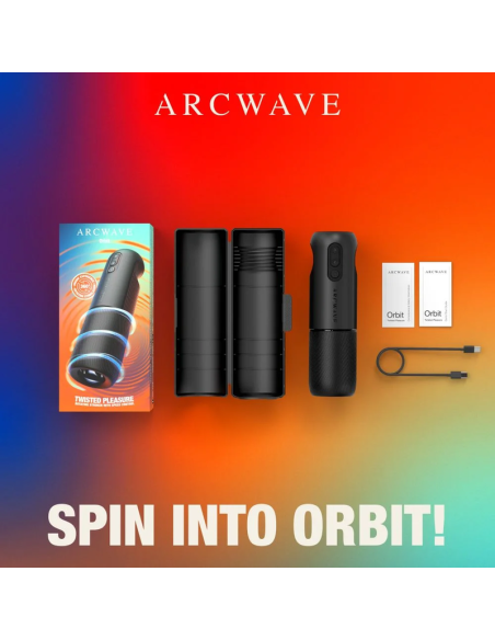 Arcwave - orbit masturbador masculino giratorio 360° con control mediante aplicación negro