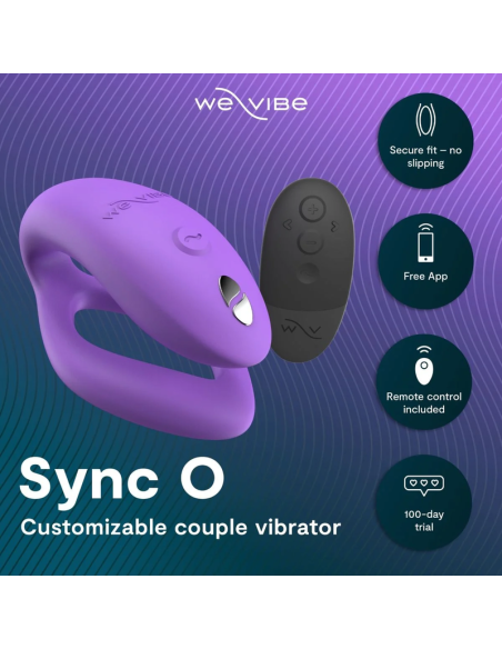 We-vibe - sync o vibrador para parejas con estimulación envolvente púrpura claro