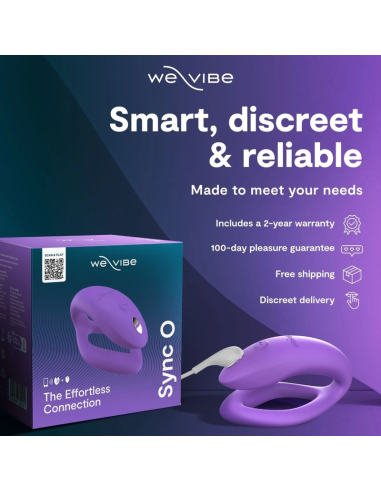 We-vibe - sync o vibrador para parejas con estimulación envolvente púrpura claro