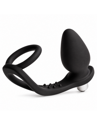 Rocks-off - ro-zen estimulador prostático vibrador con doble anillo 7 velocidades negro