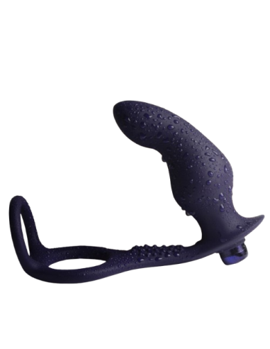 Rocks-off - nova zenturian plug prostático vibrador con anillos 16 modos azul oscuro