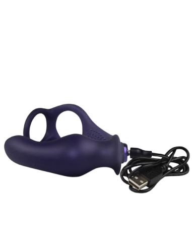 Rocks-off - nova zenturian plug prostático vibrador con anillos 16 modos azul oscuro