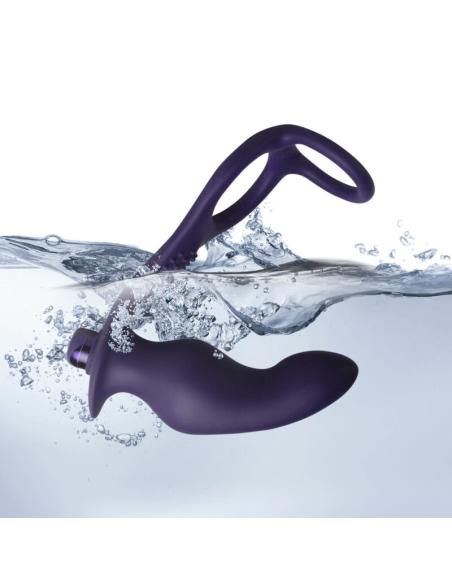 Rocks-off - nova zenturian plug prostático vibrador con anillos 16 modos azul oscuro
