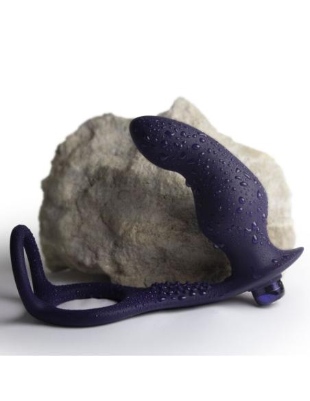 Rocks-off - nova zenturian plug prostático vibrador con anillos 16 modos azul oscuro