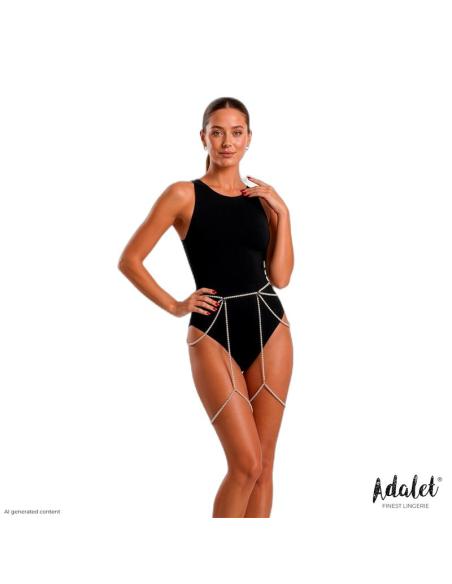 Sienna Liguero de Perlas Blancas Talla Única