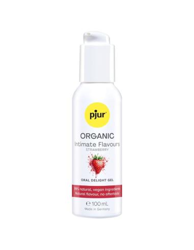 Pjur - organic intimate flavours gel íntimo oral sabor fresa 100 ml